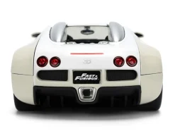 2011 Bugatti Veyron White and Tan "Furious 7" (2015) Movie "25 Years of Fast & Furious" Series 1/24 Diecast Model Car by Jada