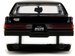 1987 Buick Grand National #7 "Buick Racing" Black and White with Stripes "Bigtime Muscle" Series 1/24 Diecast Model Car by Jada