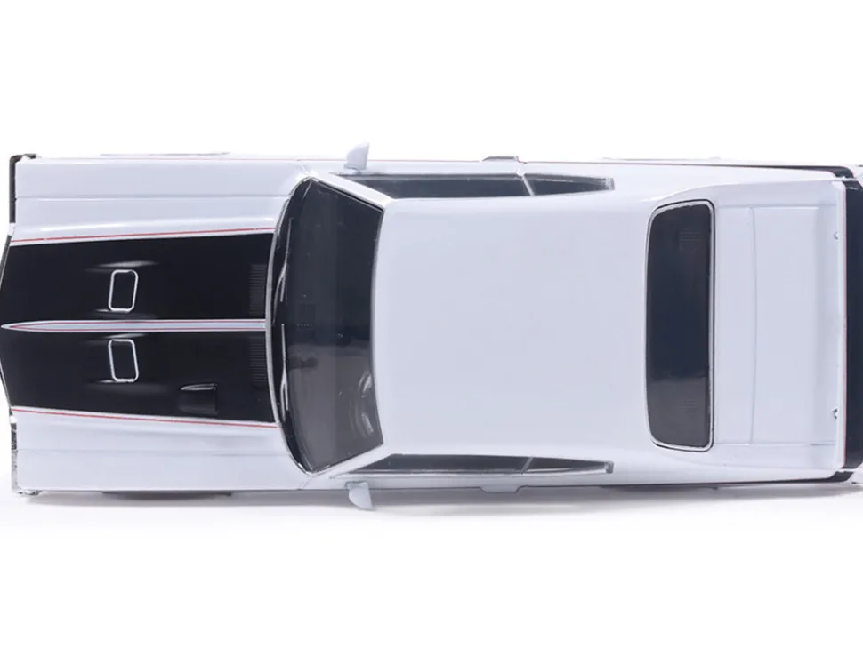 1970 Buick GSX Apollo White with Black and Red Stripes 1/43 Diecast Model by IXO Models