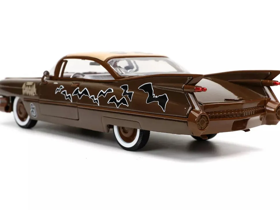 1959 Cadillac Coupe DeVille Brown White Graphics Count Chocula Diecast Figurine Hollywood Rides Series 1/24 Diecast Model Car Jada 32204