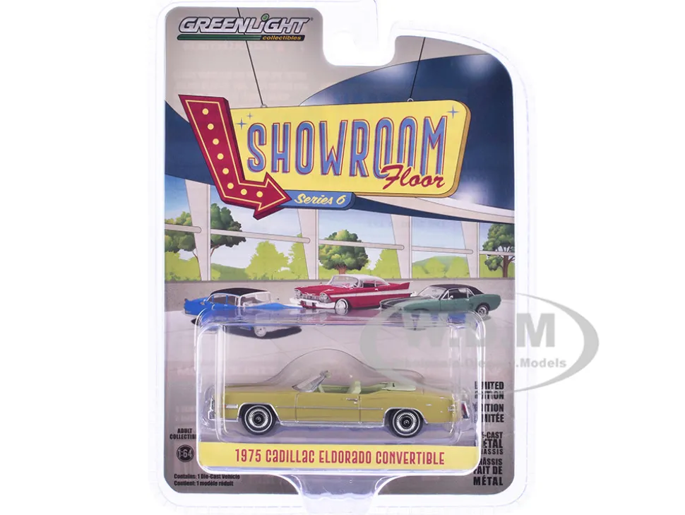 1975 Cadillac Eldorado Convertible Florentine Gold Firemist "Showroom Floor" Series 6 1/64 Diecast Model Car by Greenlight