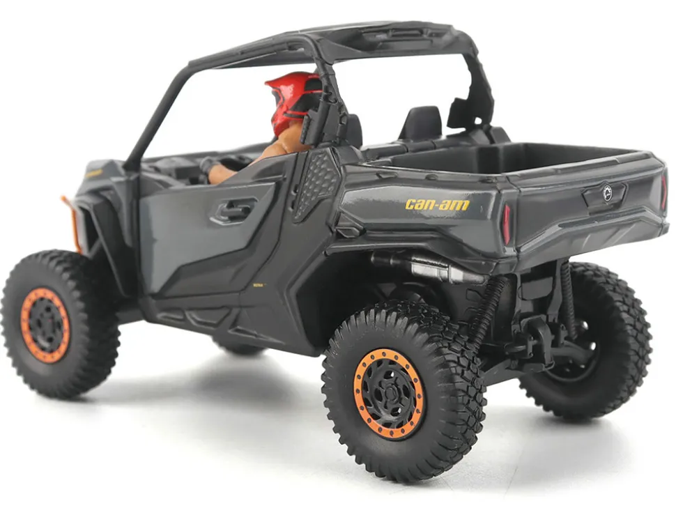 Can-Am Commander XT-P 1000R Gray and Orange with Driver Figure 1/32 Diecast Model by BRP Models