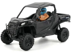Can-Am Commander XT 1000R Matt Black with Driver Figure 1/32 Diecast Model by BRP Models