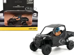 Can-Am Commander XT 1000R Matt Black with Driver Figure 1/32 Diecast Model by BRP Models