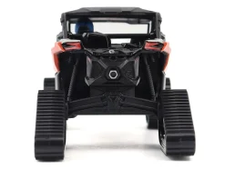 Can-Am Maverick X3 X RS Turbo RR Winter Version Chalk Gray and Magma Red with Driver Figure 1/32 Diecast Model by BRP Models