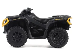 Can-Am Outlander XT-P 1000R ATV Iron Gray and Neo Yellow with Driver Figure 1/32 Diecast Model by BRP Models