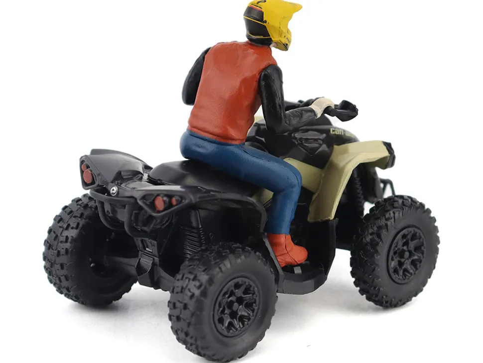 Can-Am Renegade X XC 1000R ATV Desert Tan with Driver Figure 1/32 Diecast Model by BRP Models