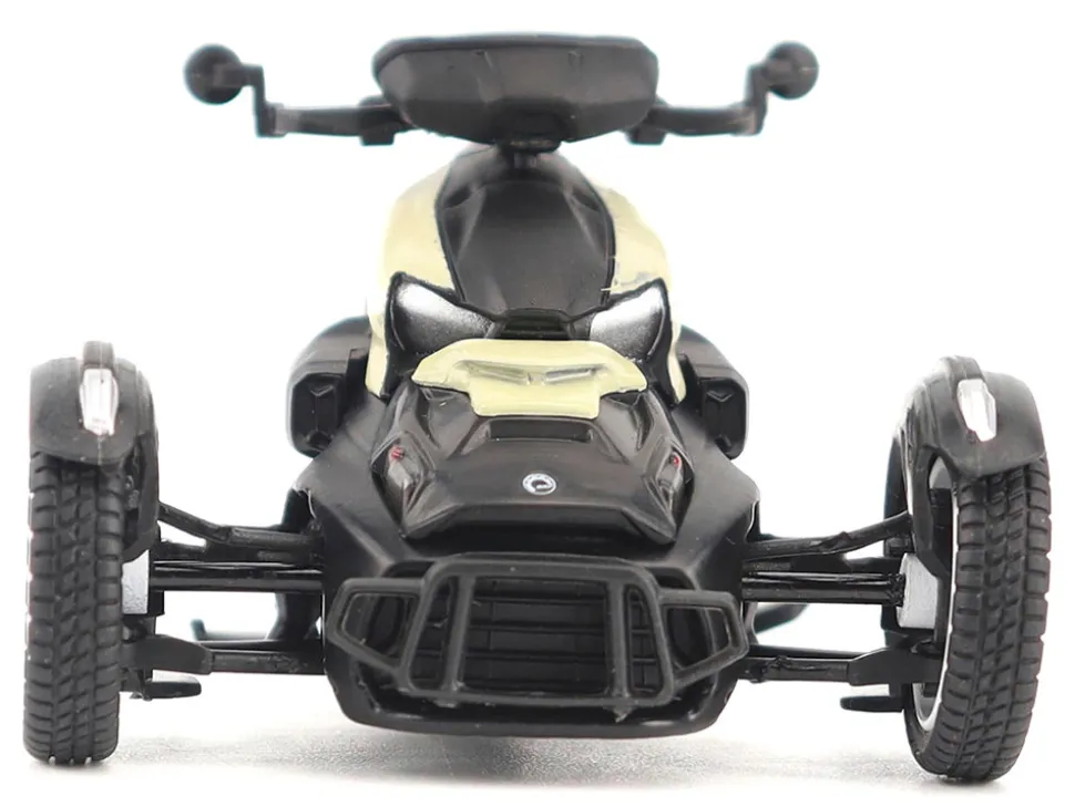 Can-Am Ryker Rally 3-Wheel Motorcycle Sand Storm and Black 1/32 Diecast Model by BRP Models