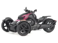 Can-Am Ryker 3-Wheel Motorcycle Pink Punk and Black with Driver Figure 1/32 Diecast Model by BRP Models