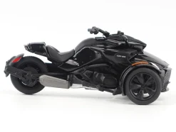 Can-Am Spyder F3 3-Wheel Motorcycle Steel Black Metallic 1/32 Diecast Model by BRP Models