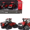 Case IH QuadTrac 9380 Tractor Red and Case IH QuadTrac 715 Tractor Set of 2 Tractors "Prestige Collection" 1/64 Diecast Models by ERTL TOMY