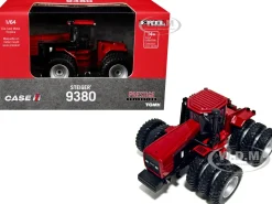 Case IH Steiger 9380 Tractor with Triple Wheels Red "Prestige Collection" Series 1/64 Diecast Model by ERTL TOMY