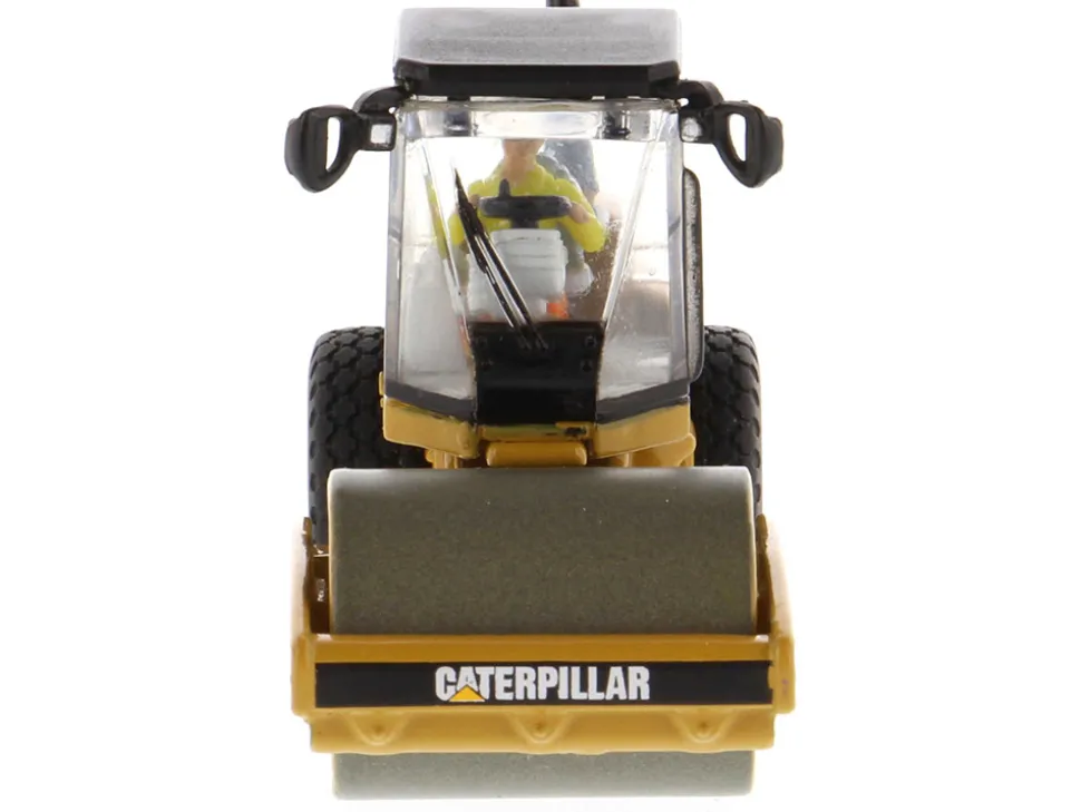 CAT Caterpillar CS56 Smooth Drum Vibratory Soil Compactor Operator High Line Series 1/87 HO Scale Diecast Model Diecast Masters 85246