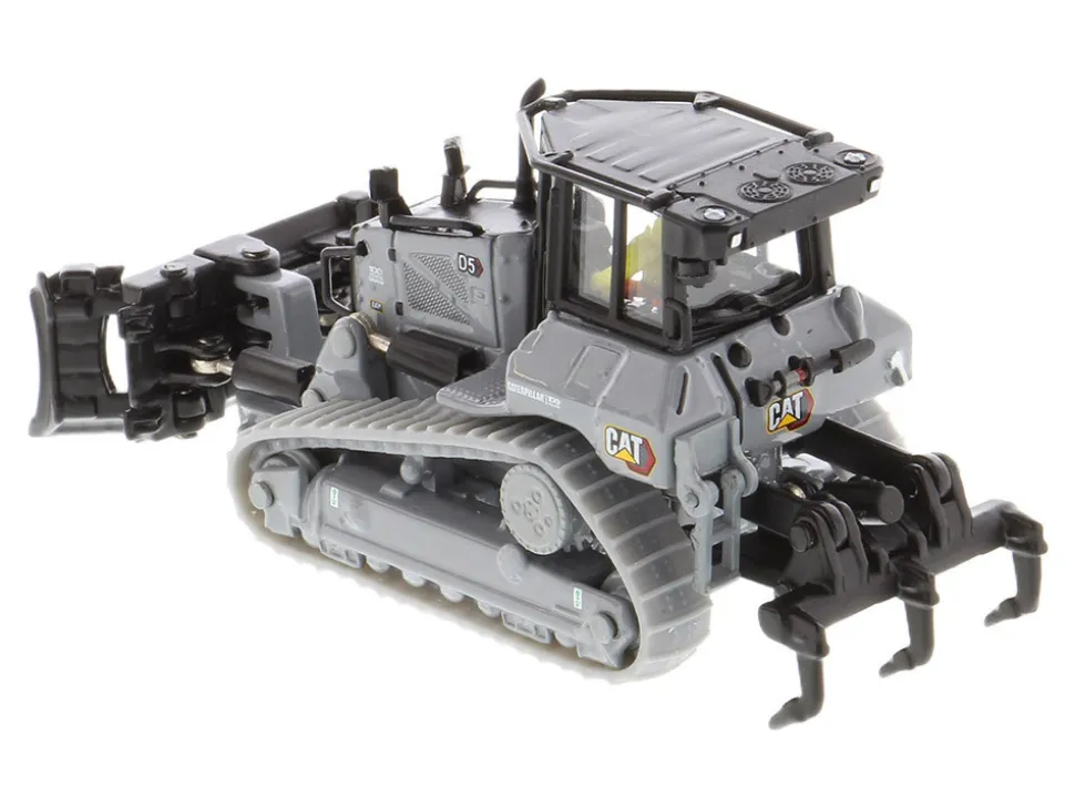 CAT Caterpillar D5 Track-Type Dozer "Centennial" Gray with Operator "High Line Series" 1/87 (HO) Diecast Model by Diecast Masters
