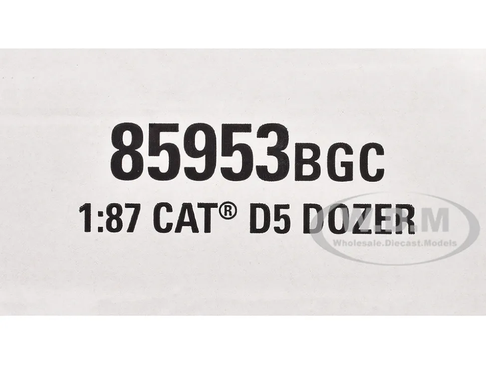 CAT Caterpillar D5 Track-Type Dozer "Centennial" Gray with Operator "High Line Series" 1/87 (HO) Diecast Model by Diecast Masters