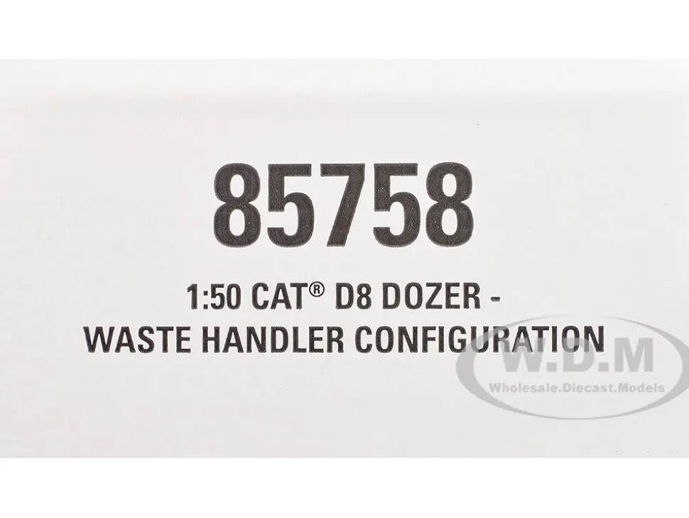 CAT Caterpillar D8 Track-Type Dozer (Waste Handler Configuration) Yellow "High Line" Series 1/50 Diecast Model by Diecast Masters