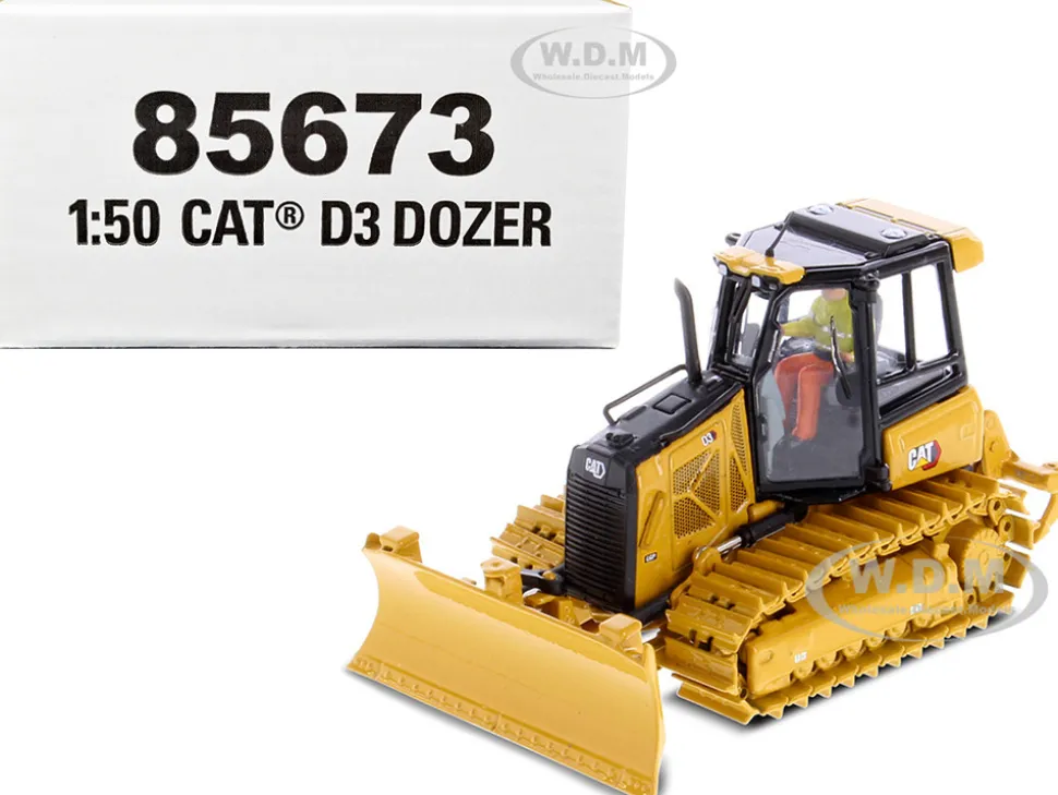 CAT Caterpillar D3 Track Type Dozer Operator High Line Series 1/50 Diecast Model Diecast Masters 85673