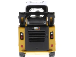CAT Caterpillar 242D3 Wheeled Skid Steer Loader Work Tools Operator Yellow High Line Series 1/50 Diecast Model Diecast Masters 85676