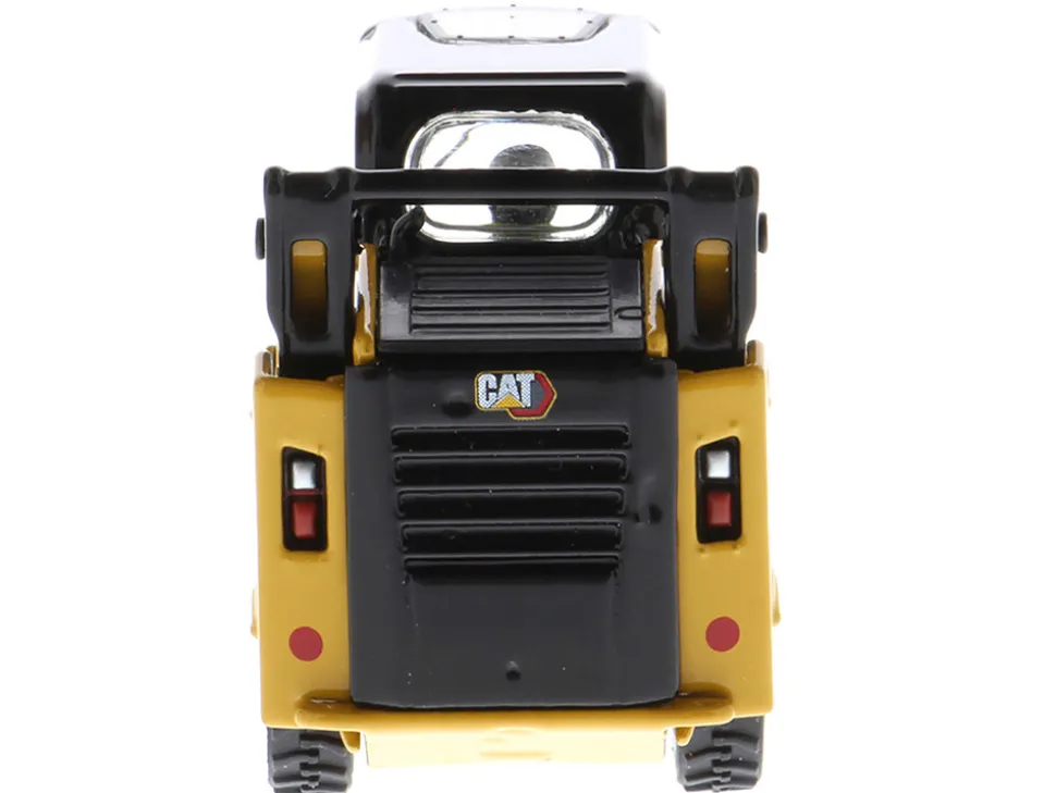 CAT Caterpillar 242D3 Wheeled Skid Steer Loader Work Tools Operator Yellow High Line Series 1/50 Diecast Model Diecast Masters 85676