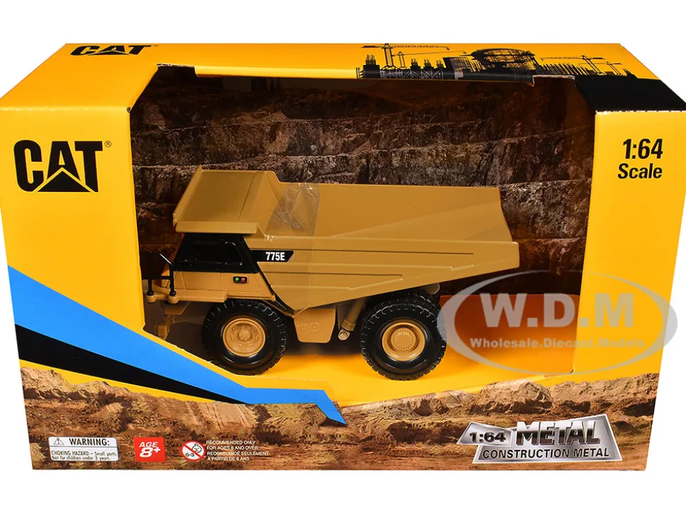 CAT Caterpillar 775E Off-Highway Dump Truck Yellow 1/64 Diecast Model by Diecast Masters