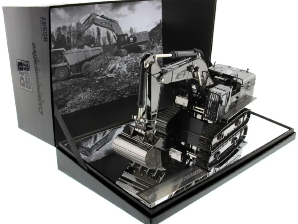 CAT Caterpillar 390F L Hydraulic Tracked Excavator Gunmetal Commemorative Series 1/50 Diecast Model Diecast Masters 85547