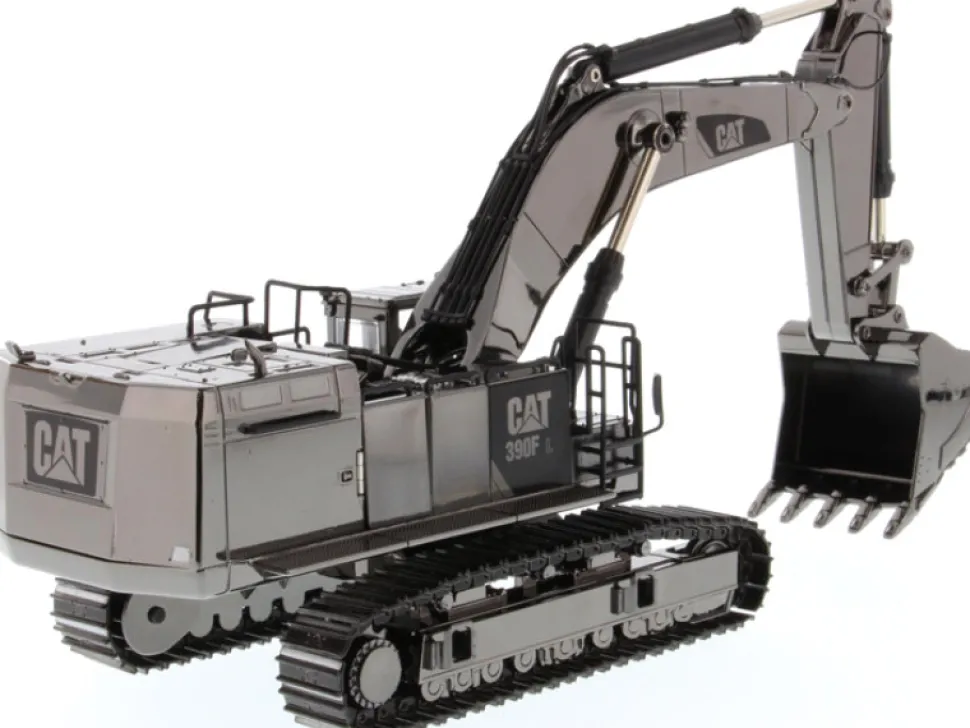 CAT Caterpillar 390F L Hydraulic Tracked Excavator Gunmetal Commemorative Series 1/50 Diecast Model Diecast Masters 85547