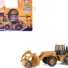CAT Caterpillar 950G Wheel Loader Yellow with Log Fork and Wood Log Accessories 1/87 (HO) Diecast Model by Diecast Masters