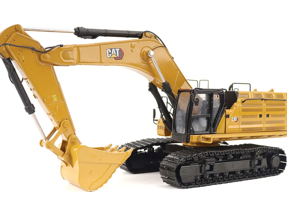 CAT Caterpillar 374 Hydraulic Excavator Yellow "High Line" Series 1/50 Diecast Model by Diecast Masters