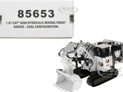 CAT Caterpillar 6060 Hydraulic Mining Front Shovel Coal Configuration White High Line Series 1/87 HO Diecast Model Diecast Masters 85653