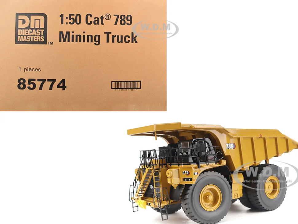 CAT Caterpillar 789 Mining Truck Yellow "High Line" Series 1/50 Diecast Model by Diecast Masters