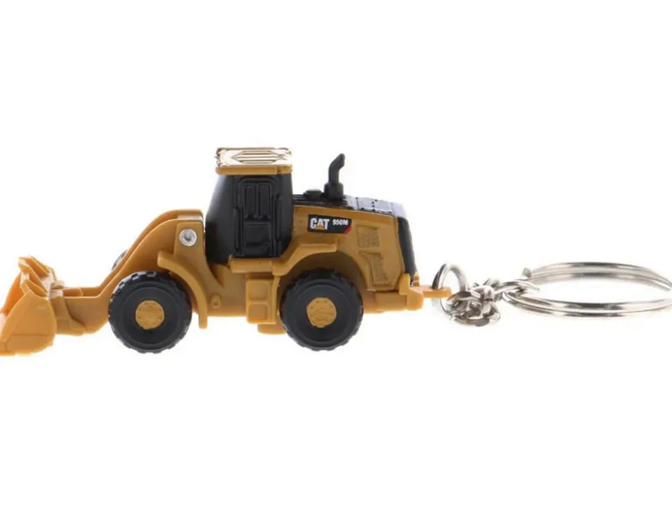 CAT Caterpillar 950M Wheel Loader Keychain Yellow Diecast Model by Diecast Masters