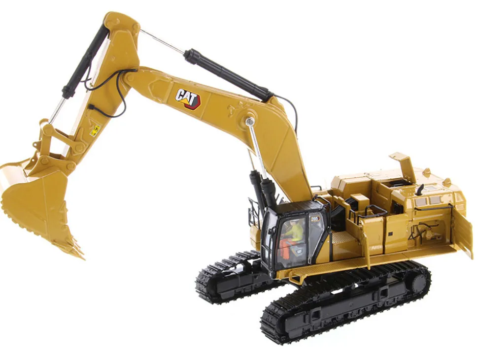 CAT Caterpillar 395 Next Generation Hydraulic Excavator "Mass Excavation Version" Yellow "High Line Series" 1/50 Diecast Model by Diecast Masters