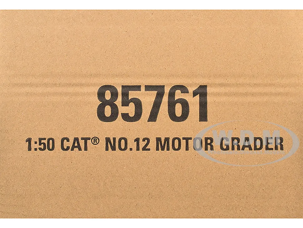CAT Caterpillar No.12 Motor Grader Yellow with Operator "Vintage Series" 1/50 Diecast Model by Diecast Masters