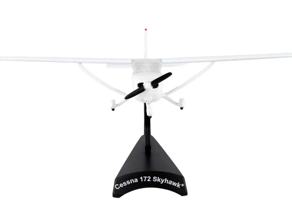 Cessna 172 Skyhawk Light Aircraft N403GF White 1/87 HO Diecast Model Airplane Postage Stamp PS5603-2