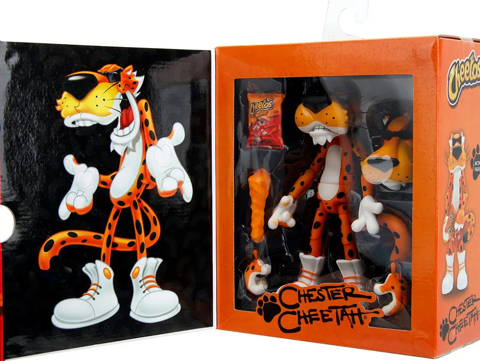 Chester Cheetah 5 5 Figure with Accessories and Alternate Head and Hands Cheetos Crunchy model Jada 34048