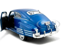 1948 Chevrolet Aerosedan Fleetline Blue 1/24 Diecast Model Car Motormax 73266