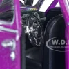 1948 Chevrolet Aerosedan Fleetside Lowrider Purple Metallic Dark Purple Metallic Two-Tone Get Low Series 1/24 Diecast Model Car Motormax 79027