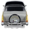 1957 Chevrolet Bel Air Lowrider Gray with Black Top and Gold Accents 1/64 Diecast Model Car by IXO Models