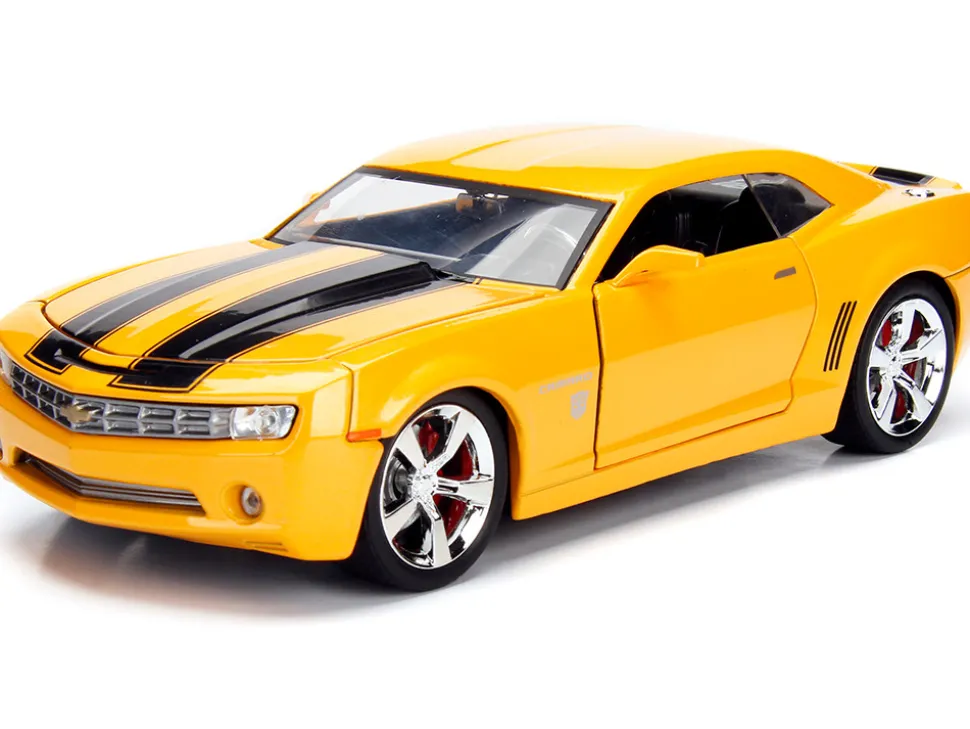 2006 Chevrolet Camaro Concept Yellow Bumblebee Robot on Chassis Collectible Metal Coin Transformers Movie 1/24 Diecast Model Car Jada 98497