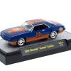 1969 Chevrolet Camaro Custom #20 "Gulf Oil" Dark Blue and Orange Limited Edition to 5500 pieces Worldwide 1/64 Diecast Model Car by M2 Machines