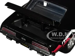 1969 Chevrolet Camaro SS RS Black B&M Racing Limited Edition to 6650 pieces Worldwide 1/24 Diecast Model Car M2 Machines 40300-112B