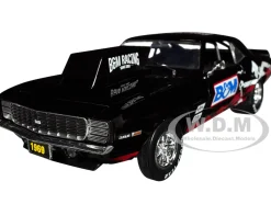 1969 Chevrolet Camaro SS RS Black B&M Racing Limited Edition to 6650 pieces Worldwide 1/24 Diecast Model Car M2 Machines 40300-112B