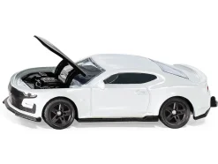 Chevrolet Camaro White with Black Hood Diecast Model Car Siku 1538