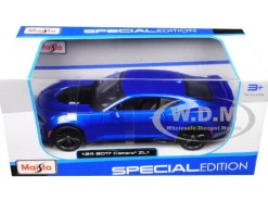 2017 Chevrolet Camaro ZL1 Blue 1/24 Diecast Model Car Maisto 31512
