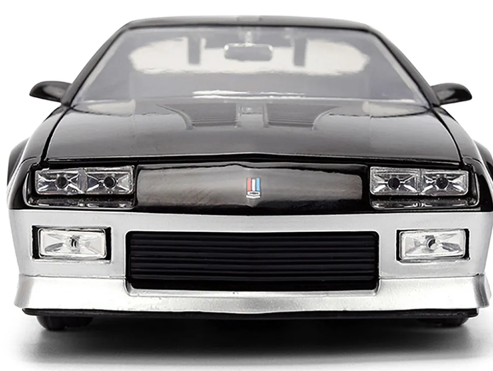 1985 Chevrolet Camaro Z28 "Mickey Thompson" Black and Silver Metallic "Bigtime Muscle" Series 1/24 Diecast Model Car by Jada