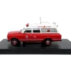 1969 Chevrolet C-10 Ambulance "Los Angeles City Fire Department" Red and White "5 Alarm" Series Limited Edition 1/50 Diecast Model by Iconic Replicas