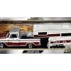 1966 Chevrolet C10 Fleetside Pickup Truck Silver Metallic with Brown Sides with Camper Shell "American Classics" Series 1/24 Diecast Model Car by Motormax