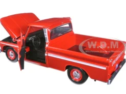 1966 Chevrolet C10 Fleetside Pickup Truck Red 1/24 Diecast Model Car Motormax 73355
