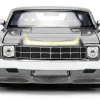 1971 Chevrolet Chevelle SS "Hurst" Gray Metallic with Gold Stripes "Bigtime Muscle" Series 1/24 Diecast Model Car by Jada