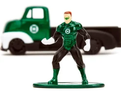 1952 Chevrolet COE Pickup Truck Green Metallic and Black and Green Lantern Diecast Figure DC Comics Hollywood Rides Series 1/32 Diecast Model Car Jada 33093